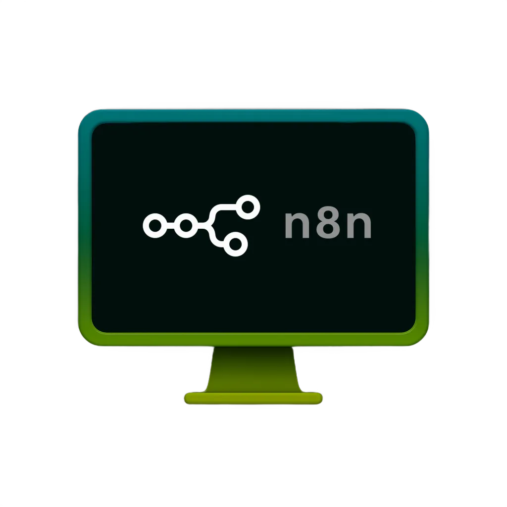 Image of an AI workflow being built in n8n