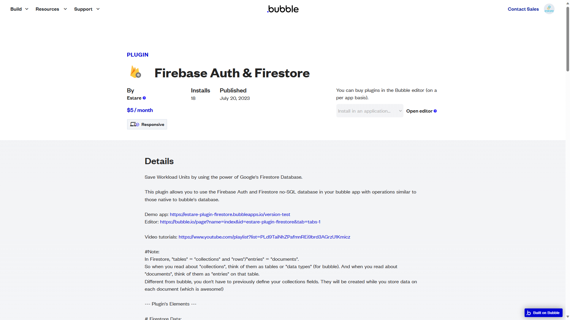 Ilustração do projeto Bubble Plugin: Firebase Auth, Firestore & Storage