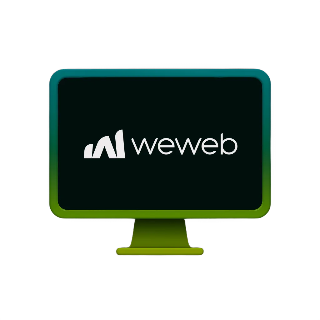 Image of a professional web application being built in WeWeb